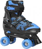 Roces Rolschaatsen Quaddy 3.0 jongens zwart/blauw maat 30-33