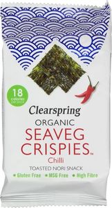 Clearspring Seaveg crispies chilli bio (4 gr)