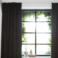 Lifa Living Geweven Gordijn - Haken - 150 x 250 cm - Verduisterend & Isolerend Kleur: Bruin