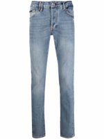 Philipp Plein jean skinny à taille basse - Bleu