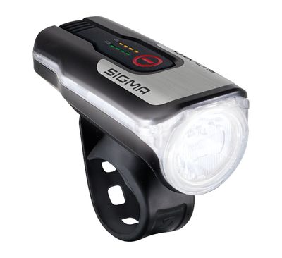 Sigma AURA 80 Koplamp LED werkt op een accu Zwart