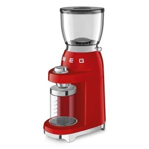 Smeg CGF11RDEU koffiemolen 150 W Rood, Transparant