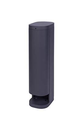 BOLD 19486 VOLO slim tuinstopcontact buiten (stopcontactzuil) antraciet (2x Schuko | Smart Home (iOS & Android) | WLAN | 3680 Watt | 9,5 x 13,5 x 38,5 cm | Eenvoudige montage)