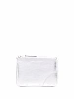 Comme Des Garçons Wallet petit porte-monnaie à effet métallisé - Argent