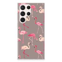 Samsung Galaxy S23 Ultra TPU Hoesje Flamingo