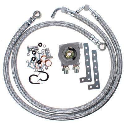 Racimex inbouwset oliekoeler 3/4 inch met thermostaat THS chroom