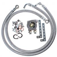 Racimex inbouwset oliekoeler 3/4 inch met thermostaat THS chroom