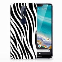 Nokia 7.1 TPU Hoesje Zebra - thumbnail