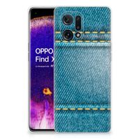 OPPO Find X5 Silicone Back Cover Jeans - thumbnail