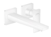 Hansgrohe Metropol inbouw wastafelkraan waterbesparend met uitloop 22.5cm wit mat