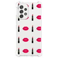 Samsung Galaxy A53 5G Doorzichtige Silicone Hoesje Lipstick Kiss - thumbnail