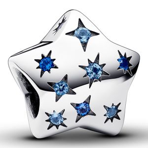 Pandora 792974C01 Bedel Bold Sparkling Star zilver-kristal blauw