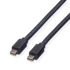 ROLINE DisplayPort kabel, Mini DP M - Mini DP M, zwart, 3 m