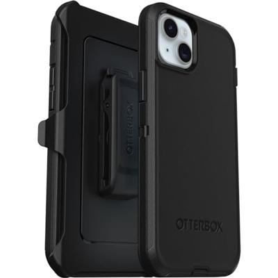 OtterBox Defender Case voor iPhone 15 Plus/iPhone 14 Plus, Schokbestendig, Valbestendig, Ultra-robuust, Beschermhoes, 5x Getest volgens Militaire Standaard, Zwart