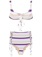 Amir Slama striped bikini set - Rose