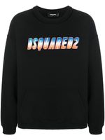 DSQUARED2 sweat à logo pailleté - Noir