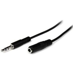 StarTech.com 2 m slanke 3,5 mm stereo-audioverlengkabel M/F