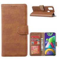 Wallet Case Galaxy M31 Bruin met Pasjeshouder - thumbnail