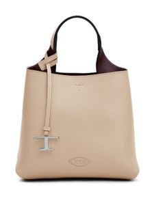 Tod's sac cabas en cuir à logo imprimé - Tons neutres