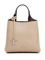 Tod's sac cabas en cuir à logo imprimé - Tons neutres - thumbnail