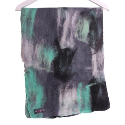 Gevilte Sjaal ( Zwart/Wit/Mint/Grijs) Gevilte Sjaal ( Zwart/Wit/Mint/Grijs)