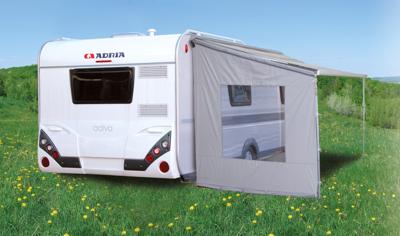 Universele zijwand caravan met raam
