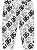 Dolce & Gabbana Kids pantalon de jogging à logo DG - Blanc