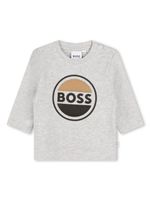 BOSS Kidswear t-shirt en coton à logo imprimé - Gris