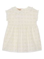 Gucci Kids robe à broderie anglaise - Blanc