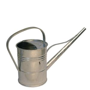 Gieter - zink - met broeskop - 1,5 liter - 39 x 13 x 24 cm   -