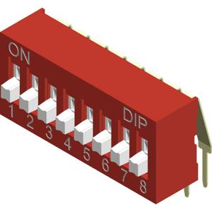 Diptronics NDA-05V NDA-05V DIP-schakelaar Aantal polen 5 Right Angle 1 stuk(s)