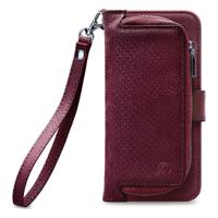 Mobilize - Samsung Galaxy A40 Hoesje - Uitneembare Gelly Wallet Case Slangen Rood