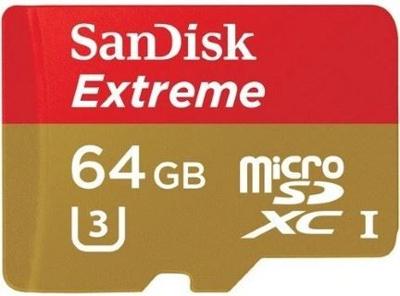 SanDisk Geheugenkaart Extreme MicroSDXC 64GB met SD Adapter SanDisk Geheugenkaart Extreme MicroSDXC 64GB met SD Adapter