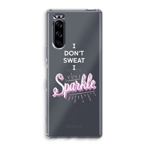 Sparkle quote: Sony Xperia 5 Transparant Hoesje