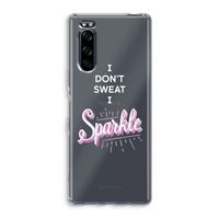 Sparkle quote: Sony Xperia 5 Transparant Hoesje - thumbnail