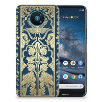 Nokia 8.3 TPU Case Beige Flowers - thumbnail