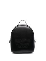 Emporio Armani embroidered logo backpack - Noir