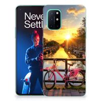 OnePlus 8T Siliconen Back Cover Amsterdamse Grachten - thumbnail