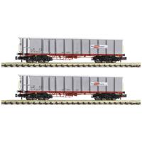 Fleischmann 830256 N set van 2 open goederenwagens Eanos van de ÖBB - thumbnail