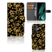 OnePlus Nord CE 3 Hoesje Gouden Bloemen