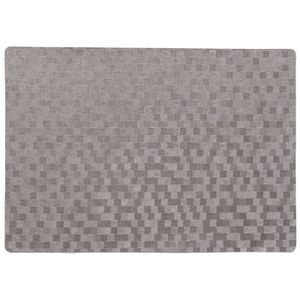 Stevige luxe Tafel placemats Stones grijs 30 x 43 cm