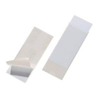 Durable 807519 Pocketfix, zelfklevende zakjes voor het inbrengen van etiketten, 150 x 58 mm (binnenmaat), transparant, 10 stuks