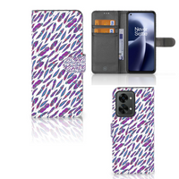 OnePlus Nord 2T Telefoon Hoesje Feathers Color - thumbnail