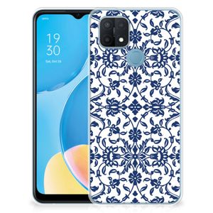 OPPO A15 TPU Case Flower Blue