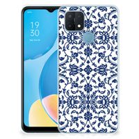 OPPO A15 TPU Case Flower Blue - thumbnail