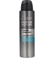 Dove Men+ Care Deodorant Spray Clean Comfort 0% (150ml)