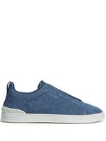 Zegna baskets Triple Stitch - Bleu - thumbnail