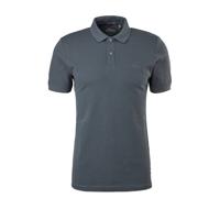 s.Oliver regular fit piqué polo donkergrijs