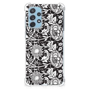 Samsung Galaxy A73 Case Black Flowers