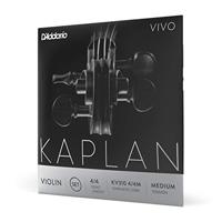 D'Addario Kaplan Vivo Vioolsnaren - Volledige set - KV310 4/4M - Vioolsnaren - 4/4 Schaal, Middelspanning